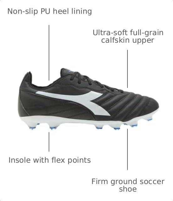 Image of Diadora Mens Brasil Elite 2 Lightweight Lp12 Soccer Cleats Cleated