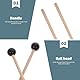 1 Paar Gummi Xylophon Mallet Percussion mit Holz Griff Schlägel Percussion Sticks Gummi Schlägel Sticks mit Holz Griff