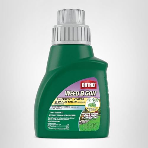 Ortho Weed B Gon Chickweed, Clover and Oxalis Killer for Lawns Concentrate, Kills Creeping Charlie, 16 fl. Oz - Thumbnail 6