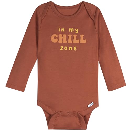 Image of Onesies Brand Unisex Baby 6-Pack Long Sleeve Bodysuits - Breathable Cotton One-Piece Outfits for Newborns & Infants