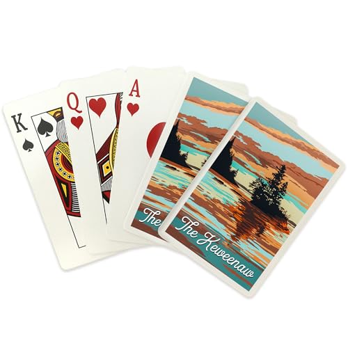 The Keweenaw Michigan Baraja de poker 52 cartas miniatura 2
