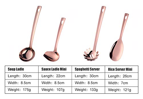 Kitchen Utensil Set 12 Pieces Stainless Steel Kitchen Utensils Titanium Rose Gold Kitchen Accessories Cookware Set - Image 3