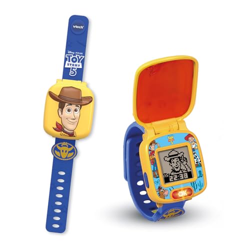 VTech - Toy Story 5, La Montre-Jeu Éducative de Woody - Montre Toy Story avec Écran Animé,...