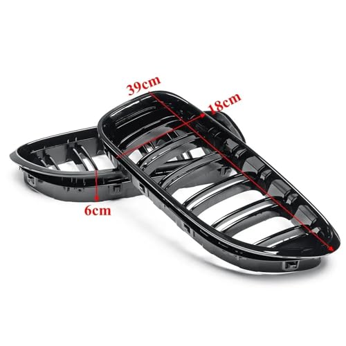 Rejilla delantera premium en negro brillante para el capó de coche Serie 6 F12 F13 M6 3