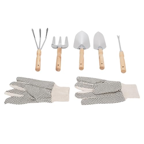 [DESIGN ERGONOMICO DELLA MANIGLIA] I manici in legno antiscivolo offrono una presa comoda, con un foro per appenderlo per riporlo comodamente dopo l'uso.