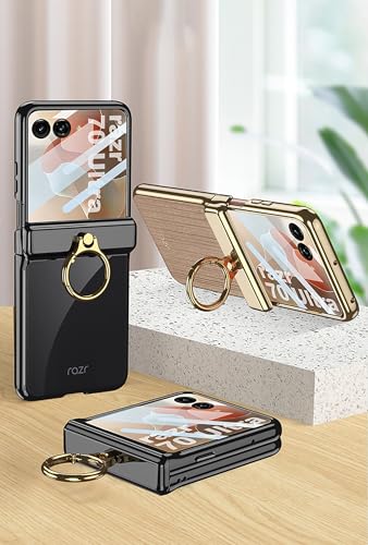 Coque Motorola Razr 60 Ultra or tout compris protégeant le téléphone fermé