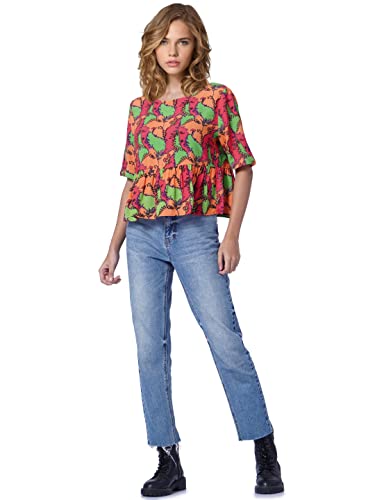 Image of Only Women's Rayon Blend Regular Fit Top