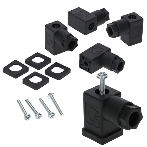 Conector de Válvula Kalitec Tipo C de 4 pines IP65 con separación de contactos de 9,4 mm