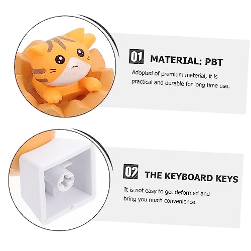 Teclas personalizadas OSALADI con forma de gato para teclado mecánico 2