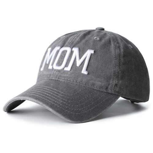 Image of Mom Dad Embroidered Baseball Caps Set of 2 Adjustable Couples Cotton Hats | Soft cotton matching caps with premium embroidery and adjustable fit, perfect for couples, parents, family photos and gifts.