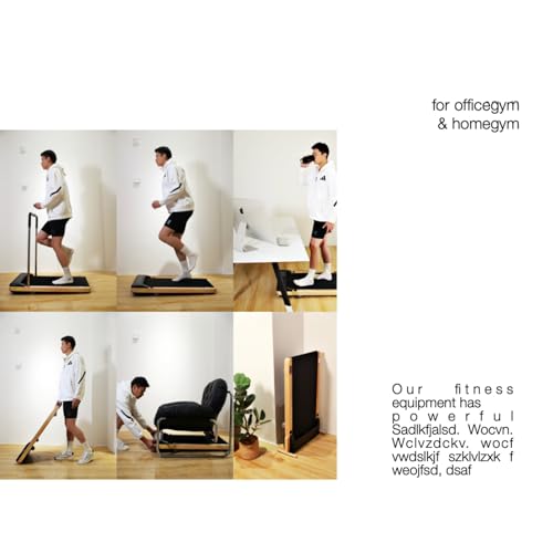Image of Compact Electric Treadmill for Home, Space-Saving Folding Design, Portable 380 lbs Weight Capacity