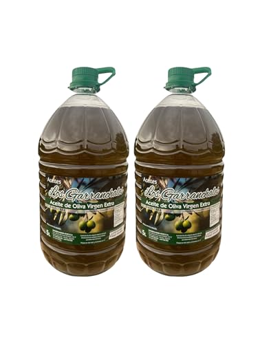 Aceite de Oliva Virgen Extra Artesano 'Los Garranchales' – Sin Filtrar, Prensado en Frío, de Sabor Intenso y Natural, Elaborado en Almazara Propia. (Garrafa 5L, 2, unidad)