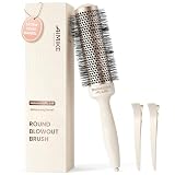 AIMIKE NaturaVol PLUS Extra-Long Round Brush for Blow Out, 1.7" Round Hair Brush (2.5" Full Diameter) for Long & Thick Hair, Nano Thermal Ceramic Tech for Faster Drying, Adds Volume & Shine