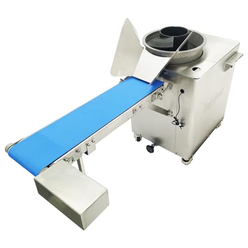 EQCOTWEA Electric Dough Rolling Rounder Machine 20-300g Pizza Dough Kneading Rounding Machine Vertical Screw Bread Dough Ball Maker Stainless Steel Dough Ball Shaing Machine 1600-3600 pcs/h 110V