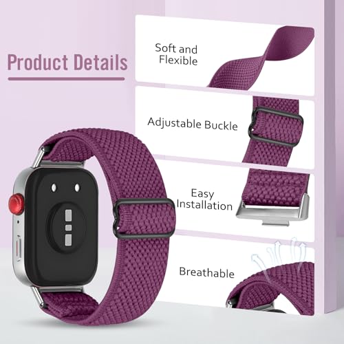 Pack 2 Bandas Nylon Elásticas Compatibles Huawei Watch Fit miniatura 2