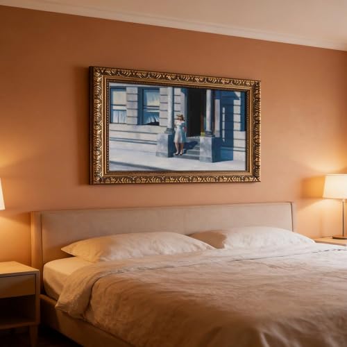 Impression sur toile Summertime de Hopper sous cadre premium