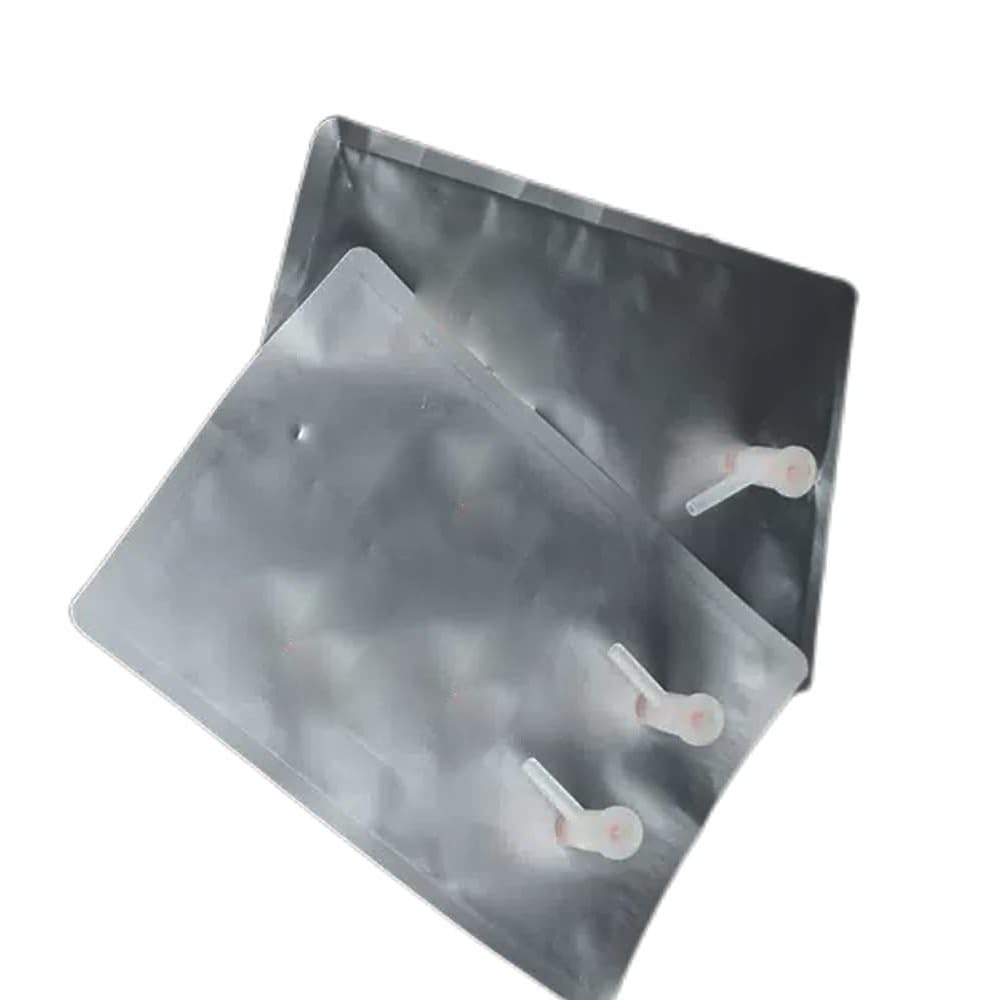 Gas Sampling Bags with Valve - 5Pcs 1L~30L PTFE Aluminum Foil Collection & Storage Bags for Industrial Use(10L Double)