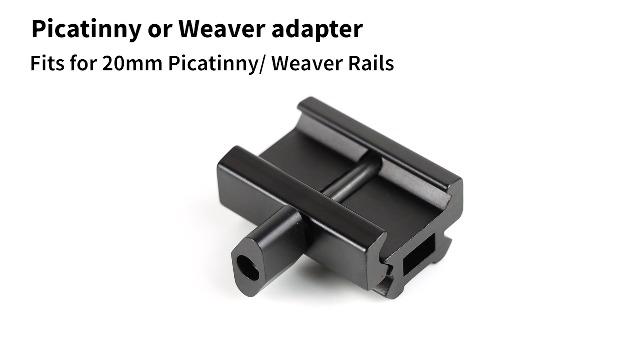 Rialzo Per Rotaia Weaver/Picatinny 20mm 3 Slot - Venduto In Coppia, Red Kite - copertina