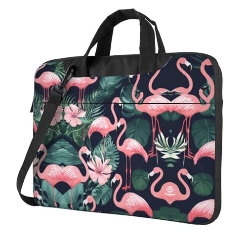 Protection ordinateur portable flamant rose anti-rayures avec poignée de transport