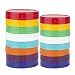 16 Pack Colored Plastic Mason Jar Lids - 8 Wide Mouth & 8 Regular Mouth Ball Mason Lids by WISH