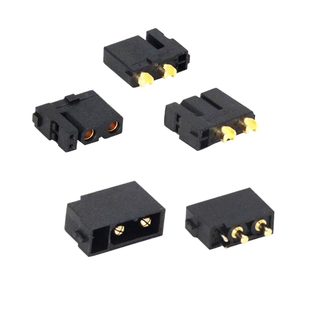 XT30 Plug Connector Pair Compatible with RC Drone Aircraft – Includes XT30PB 2+2 Female and XT30U Male Adapters(5Pair)