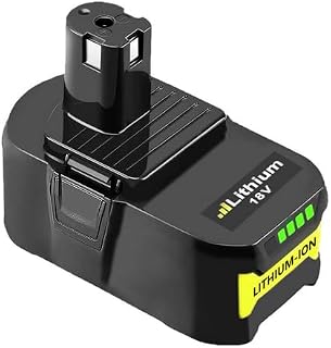 LabTEC RB18L50 Battery 18V 5000mAh Replacement for Ryobi 18V Battery BPL-1815 BPL-1820G BPL1820 BPL18151 P102 P103 Cordless Power Tool with Indicator light