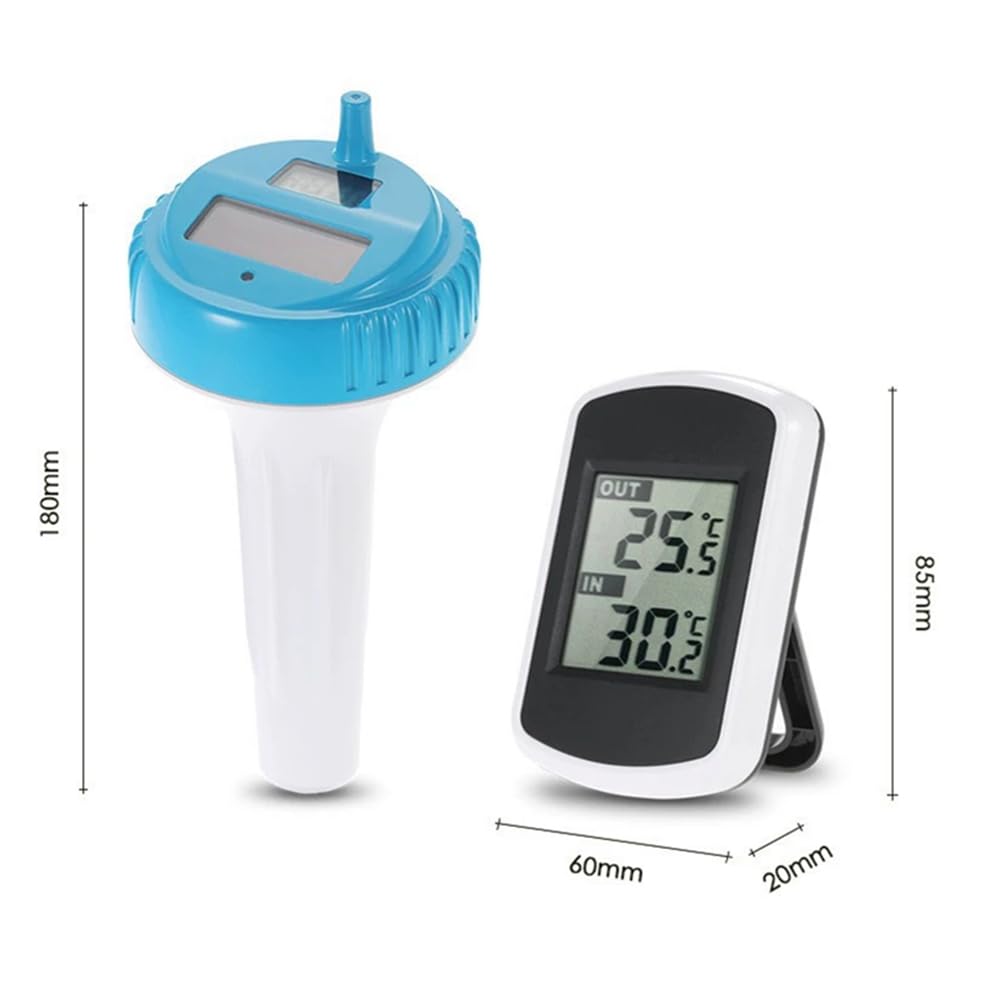 Termometro Wireless Digitale Impermeabile Che Galleggia con Monitoraggio della Temperatura Interna per Piscina, Tuffo A
