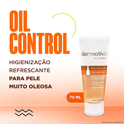 Dermotivin Sabonete Líquido Facial Pele Oleosa Oil Control 70ml
