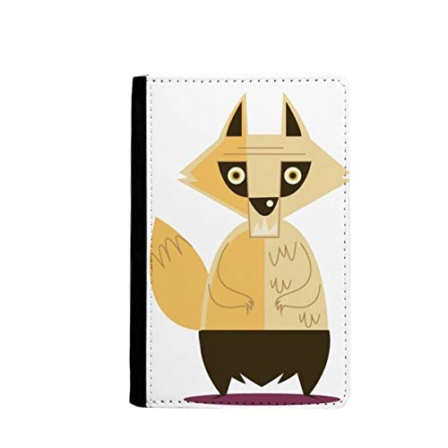 Étui passeport fantôme Halloween Fox Fear - Protège-passeport de voyage multicolore