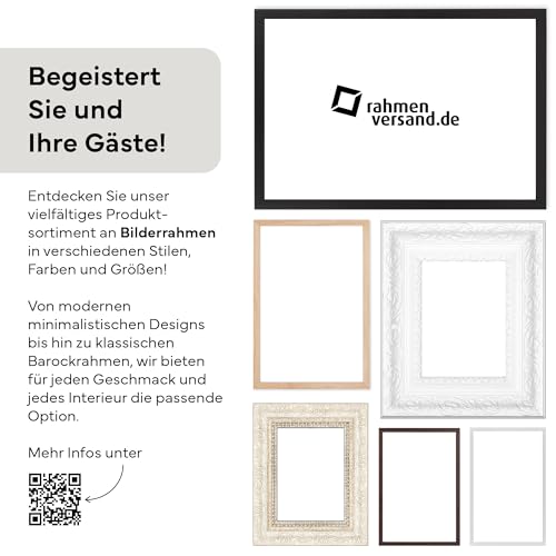 PANORAHMA BILDERRAHMEN Rahmenloser Bilderrahmen 40x40 cm/Glasbilderrahmen zum Aufhängen an der Wand/Bilder Rahmen – Ansicht 7