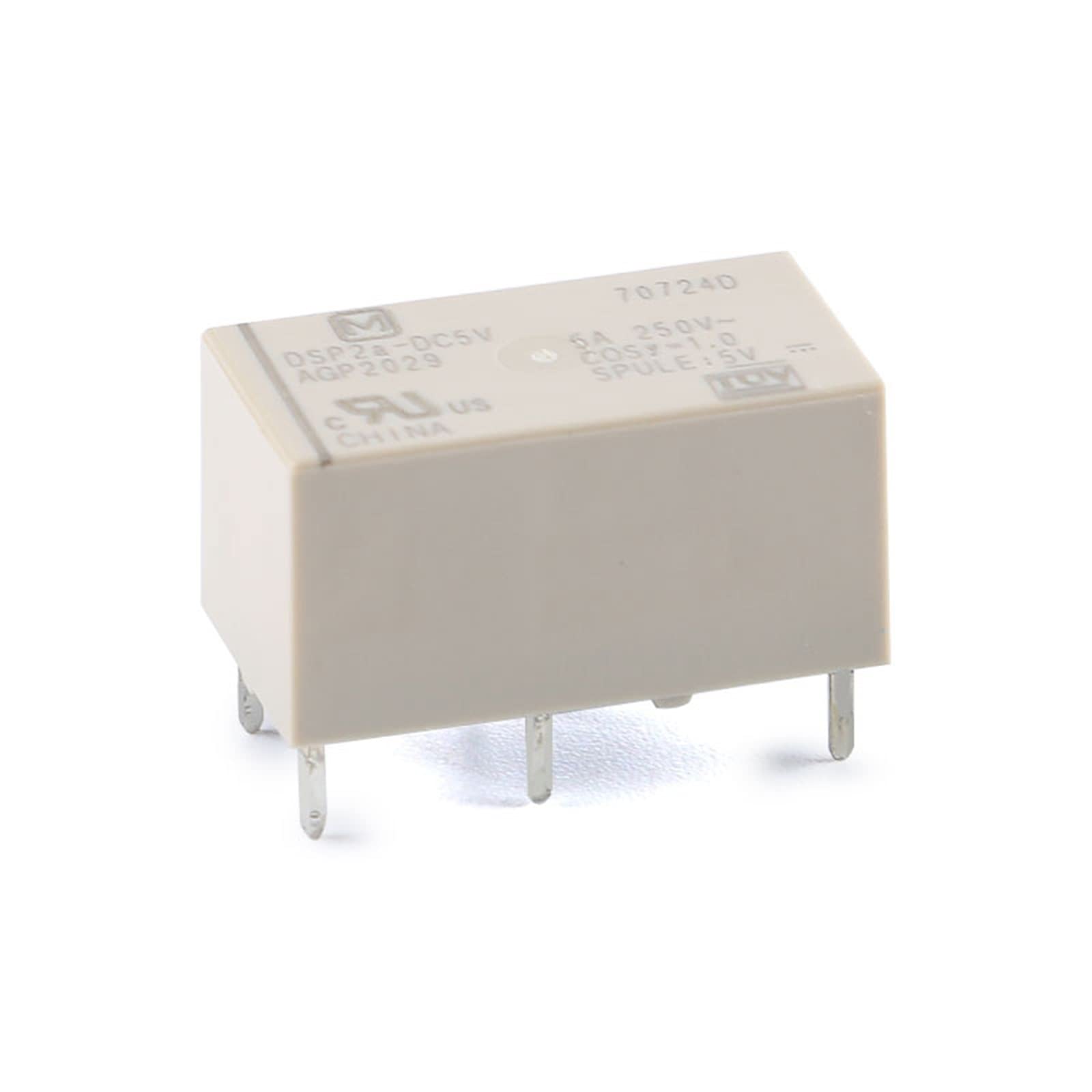 WBNFFUCYU 20Pcs 6Pin Relay DSP2a 5A DSP2a-DC5V DSP2a-DC12V DSP2a-DC24V 5V 12V 24V