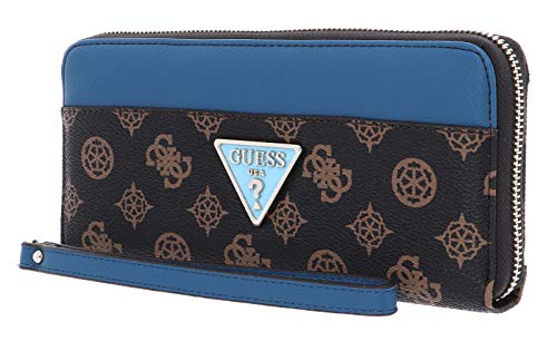 Preisvergleich Produktbild Guess Kamryn SLG Large Zip Around Brown / Blue