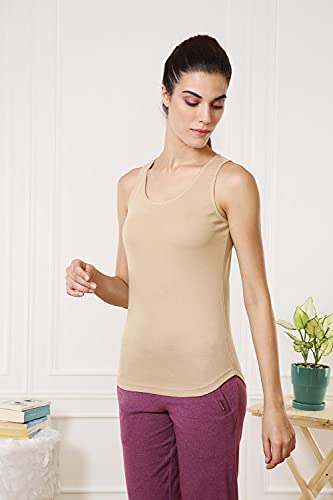 Image of Van Heusen Women's 100% Cotton Tank Top | Super Combed Cotton | Breathable Fabric | Anti-Bacterial Tech | Color Fresh Technology | Keeps You Fresh | Sweat Absorbent | Everyday Comfort | Style 11201 | Available in Pack of 1 & 2
