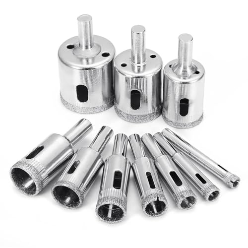 Juego de 10 Brocas Diamantadas 3 a 50 mm para Vidrio miniatura 1