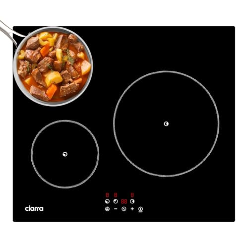 Ciarra Placa Induccion 3 Fuegos 60cm 5600W Placa de Induccion in...