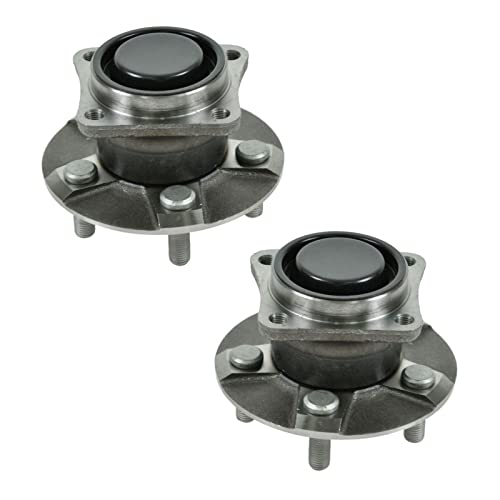 Image of TRQ 2 Piece Rear Wheel Bearing & Hub Assembly Set Compatible with 2003-2008 Pontiac Vibe 2000-2005 Toyota Celica Corolla Matrix