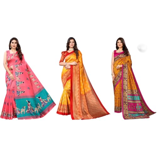 Chemisier imprimé soie synthétique femme, haut sans couture style New Sari lot de 3