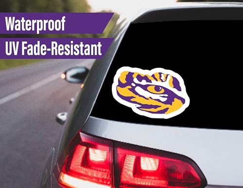 Image of LSU Stickers Decals Merch Car Sticker Tigers Football Waterproof 14 Pc