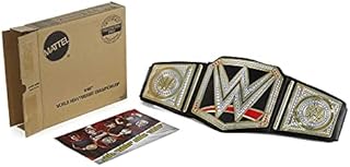 WWE Championship Role Play Kids Title Belt, Authentic Styling with Adjustable Belt Ages 6 Years Old & Up [Amazon Exclusive]