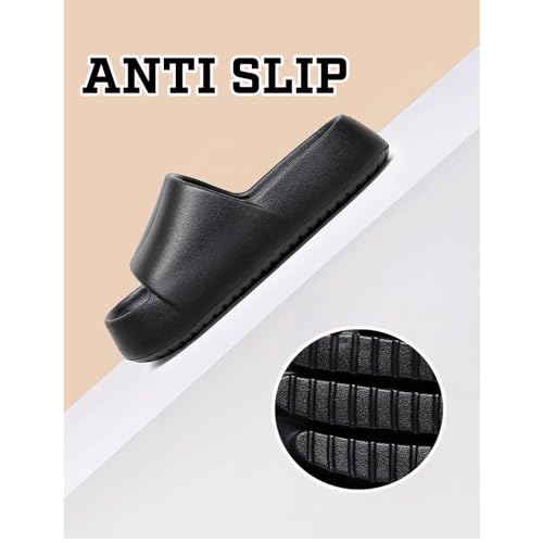 Cloud Slides for Women Men Thick Sole Pillow Slippers Non-Slip Shower Bath Platform Foam Sandals for Indoor Outdoor House3