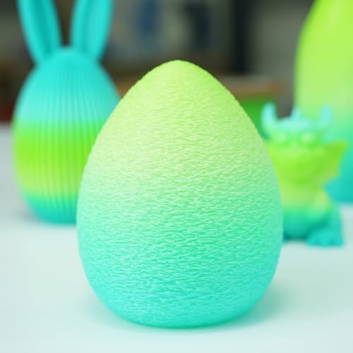 Image of GratKit Gradient PETG Filament, Color Change 3D Printer Filament 1.75mm, 1kg, Multicolor PETG Translucent Gradient Yellow Green