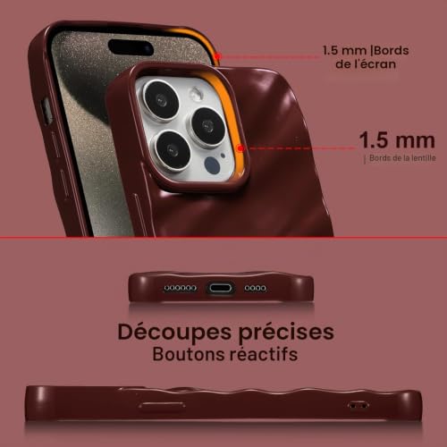 Coque iPhone 15 Pro Max silicone antichoc stop aux chutes