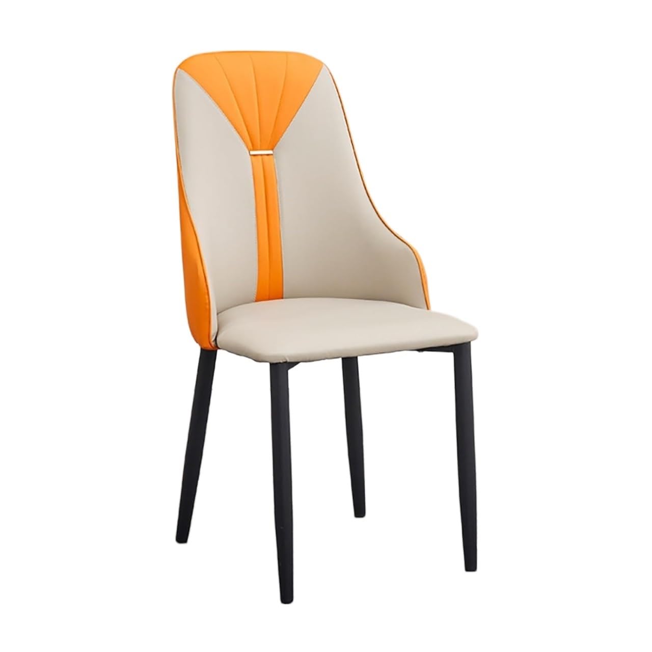 Chaise de salle a manger rembourree avec pieds en metal design chic