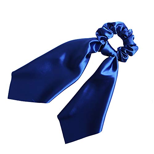 Hair Scarf Scrunchies Hair Ponytail Holder Ring Tie Scarf Hair Scrunchy Ties Jw36 (3 Pcs-Royal Blue) #TOP1