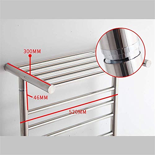 Chauffe-serviettes mural haut de gamme en acier inoxydable durable - 5