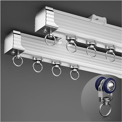 Barras de Cortina Blancas Techo Marca DSSYUYERT