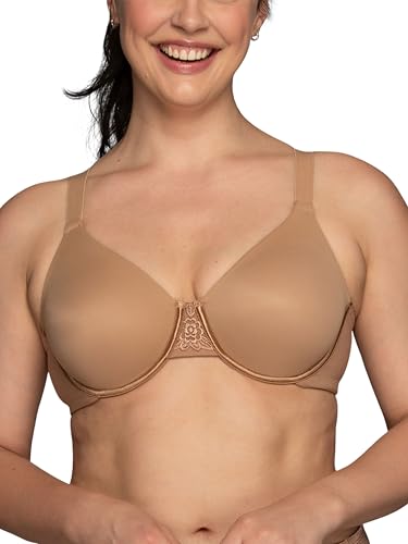 Vanity Fair Women's Beauty Back Smoothing Minimizer Bra, Minimizes Bust Line up to 1.5', Non Padded Cups up to H - Totally Tan, 40DD