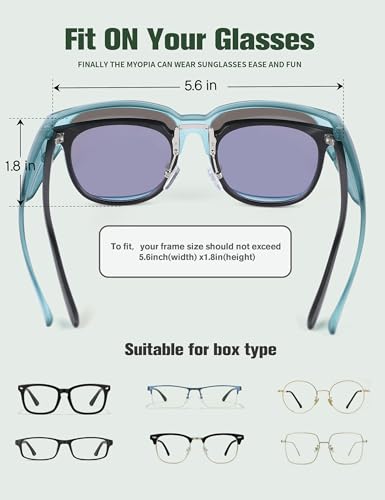Image of Bircen Polarized Mens Sunglasses: UV Protection Black Blue Shades for Men Sport Driving with Al-Mg Metal Frame