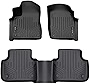 MAXLINER Custom Fit Floor Mats 2 Row Liner Set Black Compatible with 2017-2022 Audi Q7 / 2019-2022 Audi Q8