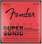 Fender Super 250 Chaînes de guitare électrique, acier nickelé, bout à billes, 250L .009-.042, 3-Pack | Ball-End, jauges .009-.042